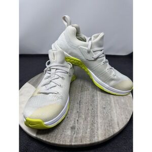 Women's Size 10 Nike Metcon Flyknit 3 Training Shoes 'White Volt' AR5623-117